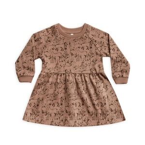 Rylee + Cru Brown Animal Print Casual Dress